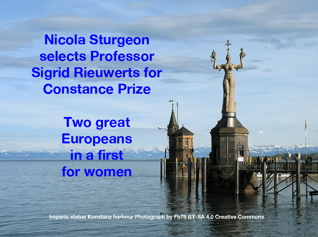 Nicola Sturgeon selects Mainz academic for Constance Prize