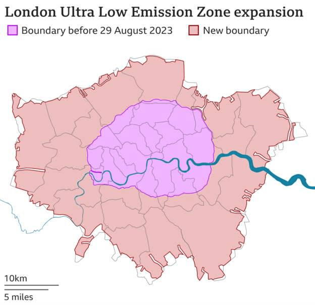 Controversial ULEZ scheme is expanded in London