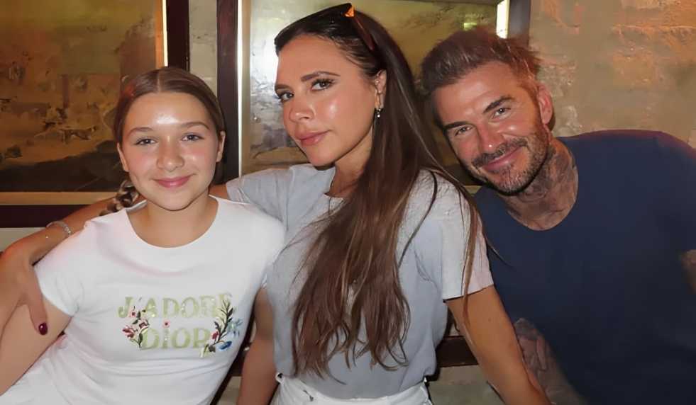 Flamin’ Hot: David Beckham Celebrates With Daughter. See How