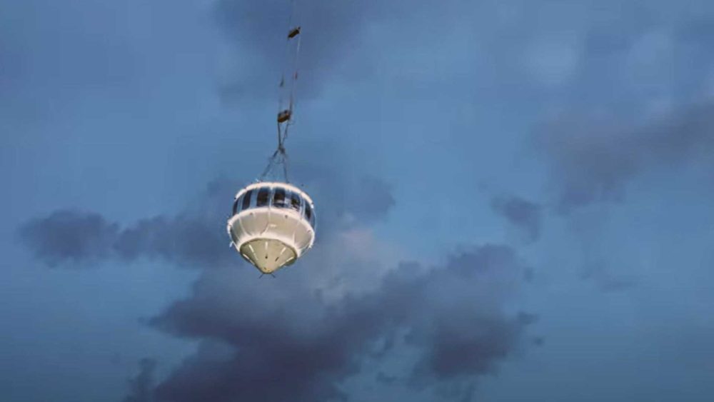 Watch incredible moment luxury space balloon soars into the sky & sees curve of the Earth in test flight