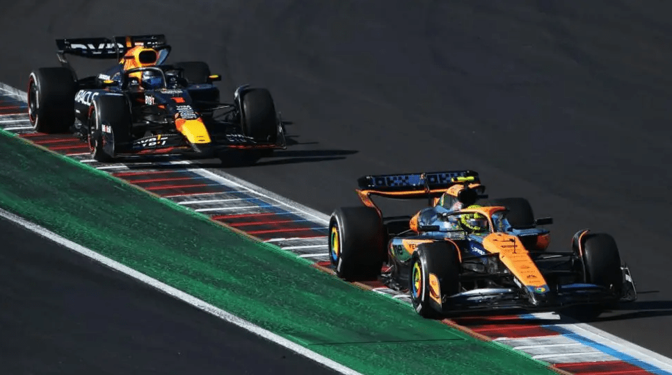 Norris Penalised For Pass On Verstappen As Leclerc Wins